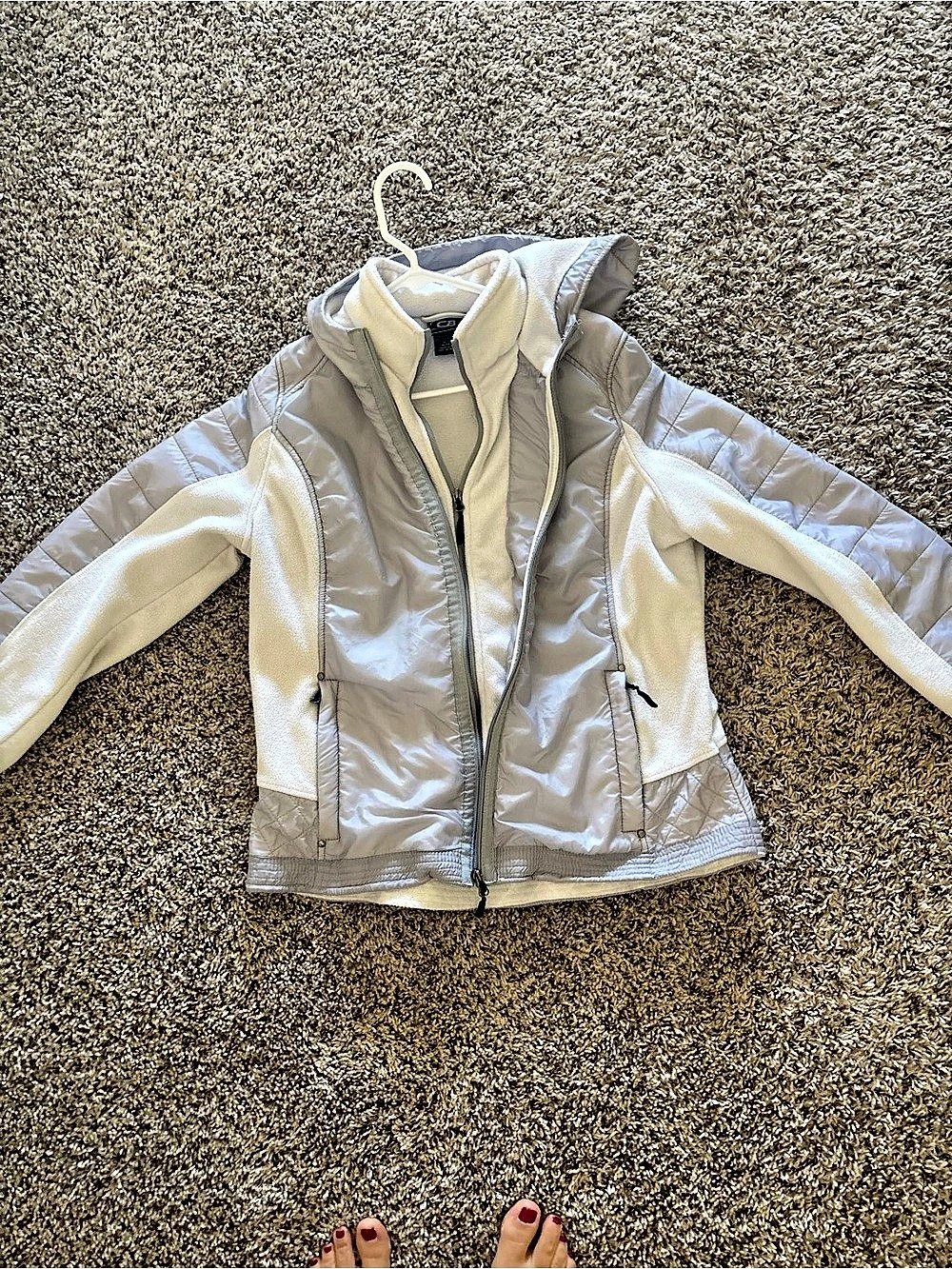 CB Women's White Jacket Size XL Like New
